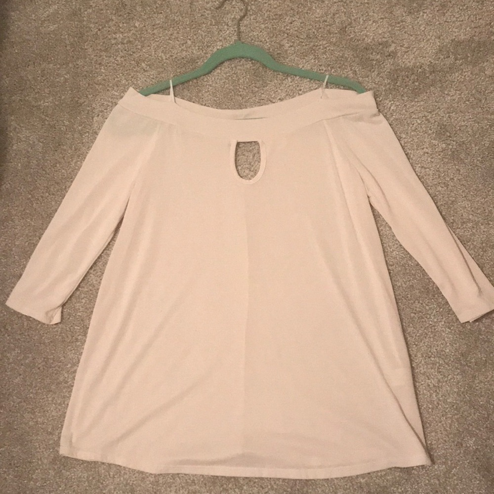 Cream Top with Small Cutout